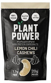 Plant Power High Protein Coated Cashews -Lemon Chilli 100g