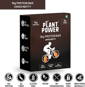 Plant Power 10g Protein Bar Choco Nutty Pack of 6 Units