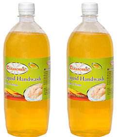 Liquid Hand Wash 1000ml (1 Ltr.) Lemon (Pack of 2) Refil Pack