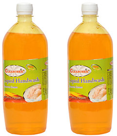 Liquid Hand Wash 1000ml (1 Ltr.) Orange (Pack of 2) Refil Pack