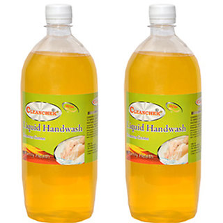 Liquid Hand Wash 1000ml (1 Ltr.) Lemon (Pack of 2) Refil Pack