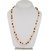 Multicolour Pearl Jade Quartz Semi Precious Gemstone Beads Chain for Women (14.5 Inch Length)