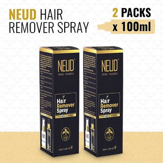 NEUD Hair Remover Spray for Men and Women 2 Packs (100ml Each)