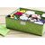 House of Quirk Foldable Charcoal Underwear Storage Drawer Organizer 16-Cell (Green)