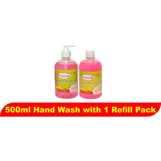 Liquid Hand Wash 500ml Floral (Pack of 2) (With 1 Refill pack)