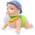 Anvi Naughty Crawling Baby Toy for Kids with Music and 3D Lights, Assorted Color