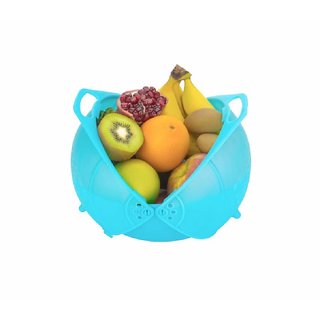 kreative india Fruit  Vegetable Multipurpose Basket. 3 Step use, Soak, Wash, Rinse, Strain  Store. Bowl for Fruits and