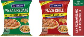 AACTUALA COMBO OF PIZZA OREGANO - 10g (pack of 12 ) , PIZZA CHILLI - 10g( Pack of 12)