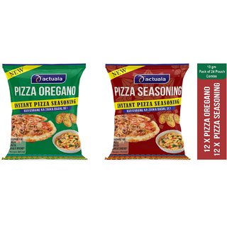 AACTUALA COMBO OF PIZZA OREGANO - 10g (pack of 12 ) , PIZZA SEASONING - 10g( Pack of 12)