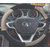 feelitson Car steering Wheel Cover Beige Black Size-Medium for Superb 2019