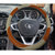 feelitson Car steering Wheel Cover Beige Brown Size-Medium for Marazzo 2019