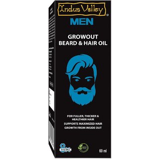 Indus Valley Bio Organic Growth Beard Hair Oil 60 ml