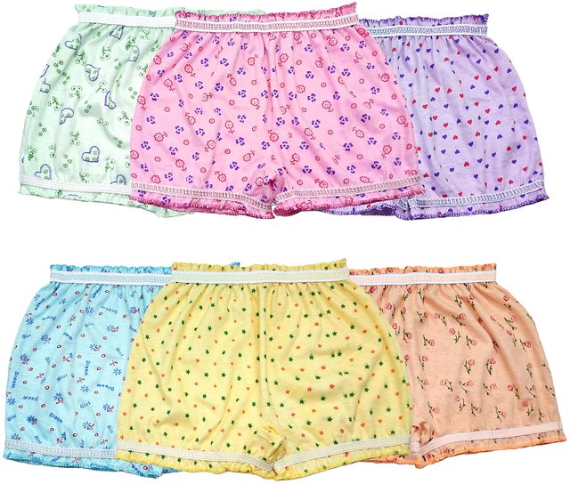 Buy BEXZZOR Girls Boys and Girls White Cotton Inner Underwear Panty  Bloomers Combo Pack of 6 Online - Get 53% Off