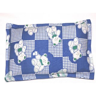 New Born Baby Head Shaping Pillow Mustard Seeds - Baby Print Blue