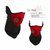 Pack Of 1 Red  Black Bike Face Mask For Men by Ra Accessories (Size Free, Balaclava)