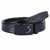 Black PU Clamp Buckle Belt For Men by G.K. TRADERS