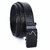 Black PU Clamp Buckle Belt For Men by G.K. TRADERS