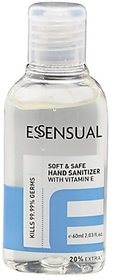 SC (set of 2) Antibacterial hand sanitizer with Vitamin E (60Ml) for adults and school going kids