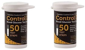 Control D 100 Sugar Test Strips 50X2