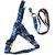 PETHUB INDIA HIGH QUALITY  PRINT HARNESS SET WITHOUT PAD  FOR DOG-XS-PUPPY-BLUE