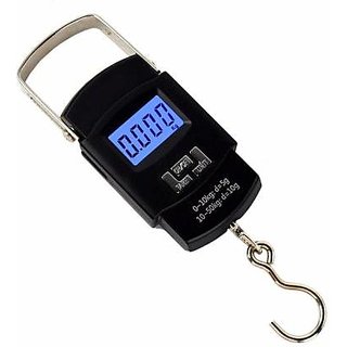 NBS Pocket Weighing Scale upto 50KG (Black Colour) (Cell Operated)