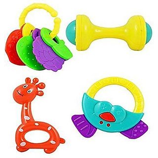 Baby Rattle FOR New Born SWEET Toy Set(Multicolour)