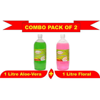                       Liquid Hand Wash 1000ml Pack of 2 of Aloe Vera + Flora                                              