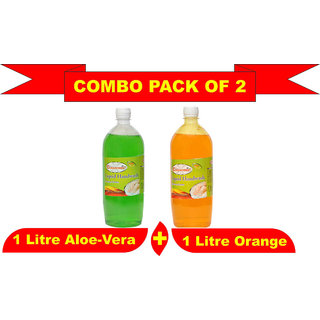                       Liquid Hand Wash 1000ml Pack of 2 of Aloe Vera + Orange                                              