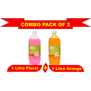                       Liquid Hand Wash 1000ml Pack of 2 of Flora + Orange                                              