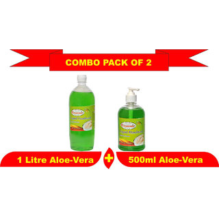                       Liquid Hand Wash 500ml Aloe Vera with 1 Litre Refill pack                                              