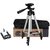 3110 Portable Foldable Camera Tripod with 3D Head Quick Release Plate Fully Flexible Mobile Clip Holder