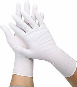 Silver shine Medical Examination Disposable Hand Gloves-30pc Latex Examination Gloves (Pack Of 30)