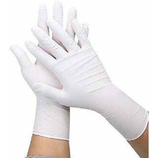 Silver shine Medical Examination Disposable Hand Gloves-30pc Latex Examination Gloves (Pack Of 30)