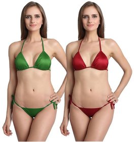 You Forever Multi Color Satin Bikini Panties