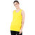 Stoovs, Women's Cotton T-Shirts, Pineapple Yellow Solid Women's Tank Top