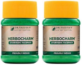 Dr. Vaidya's Herbocharm Ayurvedic Face Pack For Clear Skin  50 Gm X Pack of 2