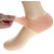 Kushahu Silicone Gel Heel Pad Socks For Cracked Heels and Swelling Pain Relief (Free Size) (1 Pair)