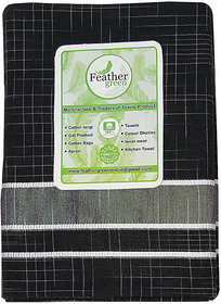 Black Men's Stylish Cotton Dhoti - (Black Colour- 2 meter)