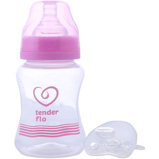 Wide Mouth FEEDING BOTTLE+Includes lsr soother nipple(250 ml) (Color May Vary)Premium Quality