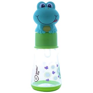 Feeding Bottle with ATTRACTIVE PLAYFUL CHARACTER CAP HOOD Premium Quality (125 ml)