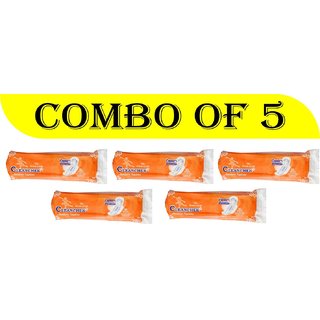 Sanitary Napkin Regular/ Straight 280mm 07 Pads Orange (Pack of 5)