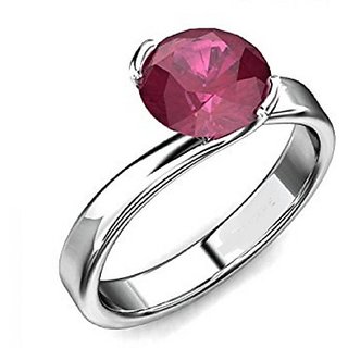                       CEYLONMINE Ruby (  chunni )ring natural & original gemstone Ruby / manik ring silver ring for women & girls                                              