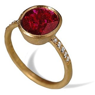                       CEYLONMINE Natural Ruby (  chunni )ring original & lab certified gemstone  silver ring for unisex                                              