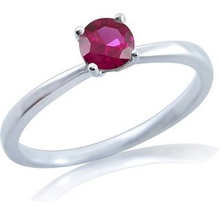                       CEYLONMINE Ruby (  chunni )ring natural & original gemstone Ruby / manik ring silver ring for women & girls                                              