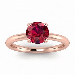                       CEYLONMINE Natural  Ruby/ manik ring original & lab certified gemstone ruby (chunni) gold plated ring for unisex                                              