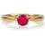 CEYLONMINE Ruby (chunni) ring natural & original gemstone  Ruby/ manik ring gold plated ring for women & girls