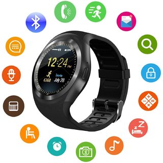 Buy RYLEN Y1S Bluetooth Smart Watch with Camera and Sim Card Support for All 2G 3G 4G Android iOS Phone Devices B Online 1249 from ShopClues