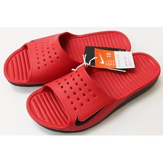 Buy Nike Red Rubber Slippers For Men 