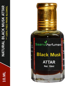 Saanvi Perfumers Black Musk Attar 10ML For Unisex