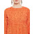 Orange Rayon Regular Top